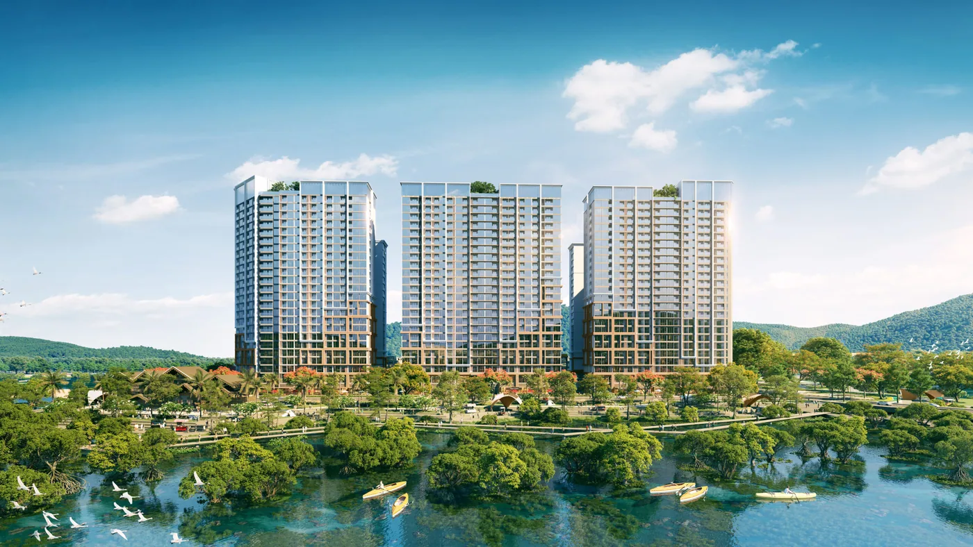 Phối cảnh tổ hợp khoáng nóng Onsen tại Charmora City Nha Trang