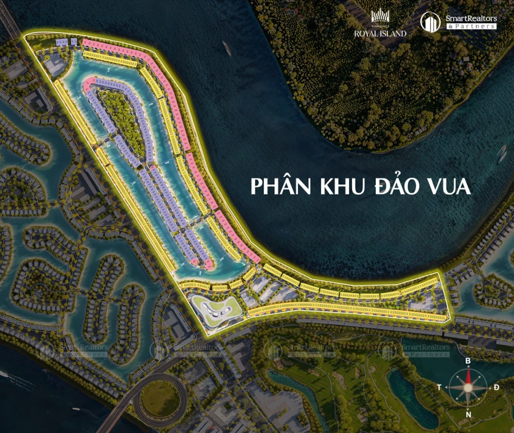 Mặt bằng phân khu đảo vua