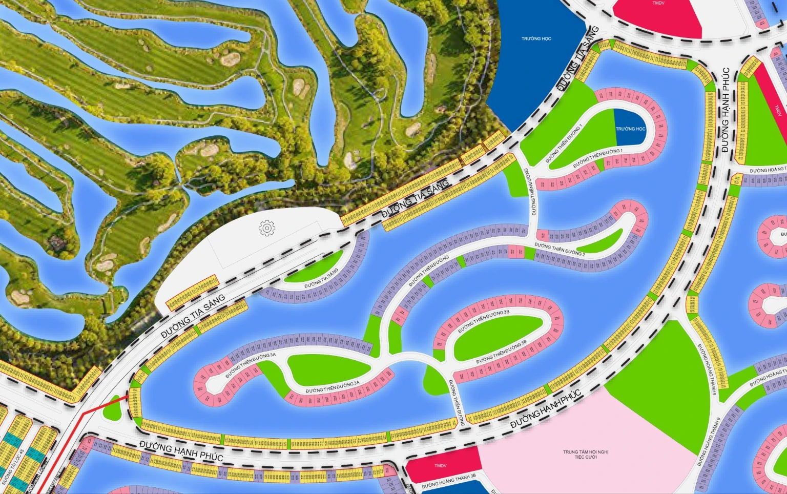 Vị trí phân khu thiên đường