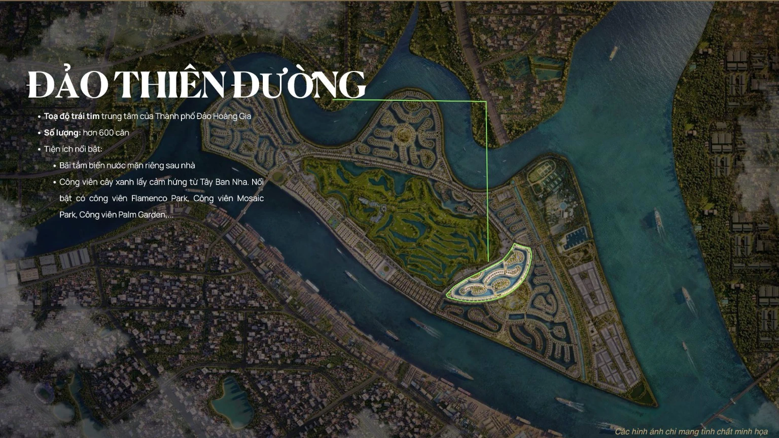 Vị trí phân khu thiên đường