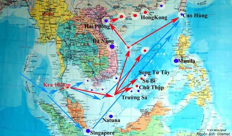 Kra Isthmus Canal (kênh đào Kra) dự kiến đi vào hoạt động sẽ mang lại lợi ích nhất định cho vùng bờ biển Việt Nam, đặc biệt là Phú Quốc