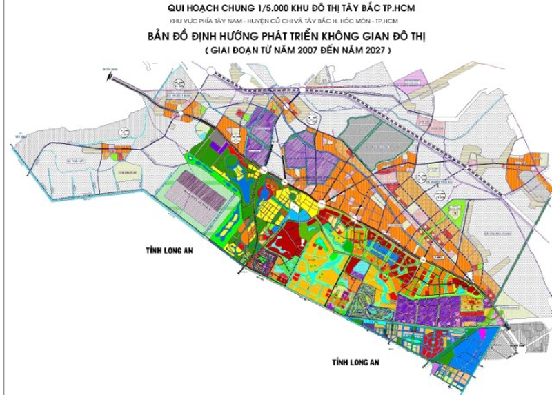 Bản đồ quy hoạch Bắc Sài Gòn mới nhất.