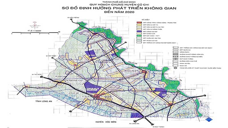 Bản đồ quy hoạch huyện Củ Chi