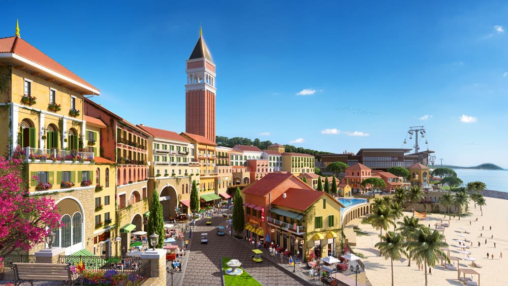 Tháp chuông mô phỏng theo tháp chuông nổi tiếng trên Quảng trường San Marco, thành phố Venice, nước Ý