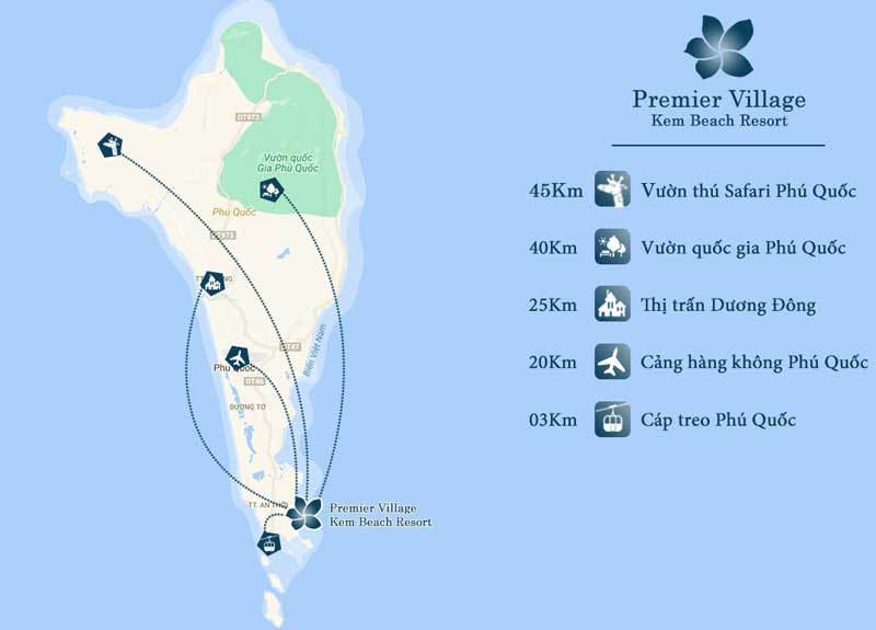 Vị trí dự án Sun Premier Village Kem Beach Resort 