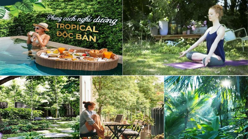 Những tiện ích hòa nhập thiên nhiên của biệt thự Wellness Second Home Sun Tropical Village Phú Quốc