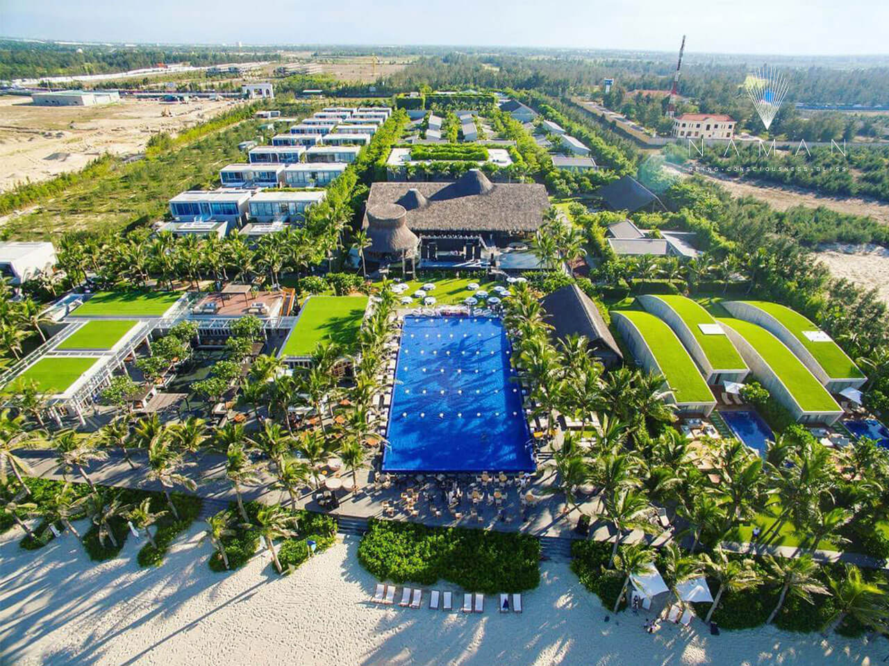 Naman Retreat Resort – dự án nổi bật được thiết kế đơn vị thiết kế cảnh quan Tropical Village PQ– Land Sculptor Studio