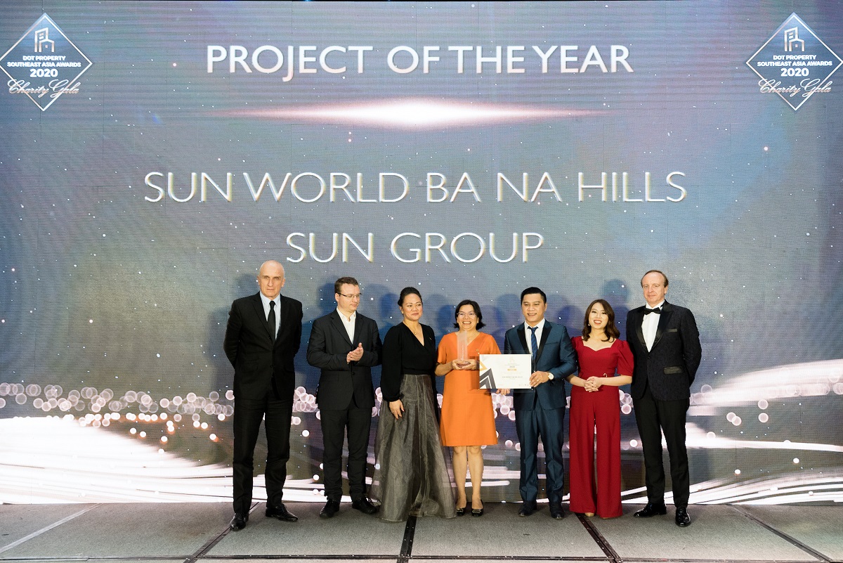 Sun Group nhận giải thưởng “Dự án của năm tại khu vực Đông Nam Á do nhà đầu tư bình chọn” dành cho Sun World Ba Na Hills