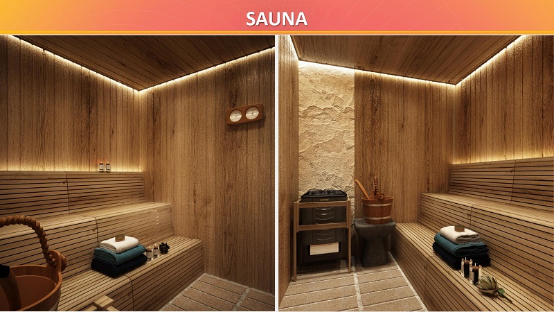 Tiện ích Sauna tại The Sea Hillside Residence