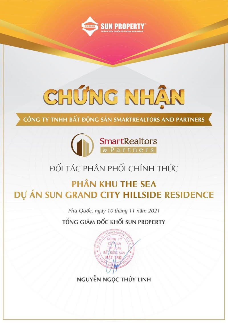giay-chung-nhan-smartrealtors-la-dai-ly-phan-phoi-chinh-thuc-phan-khu-the-sea-sun-grand-city-hillside-residence