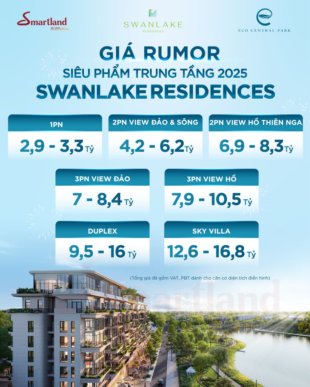 Lý do mua Ecopark Vinh - Giá bán rumor của siêu phẩm Trung tầng Swanlake Residences