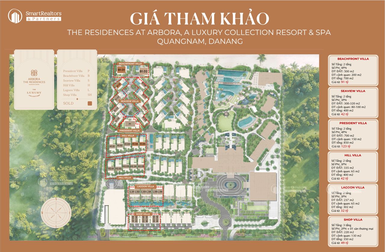 gia-ban-biet-thu-arbora-the-residences-quang-nam