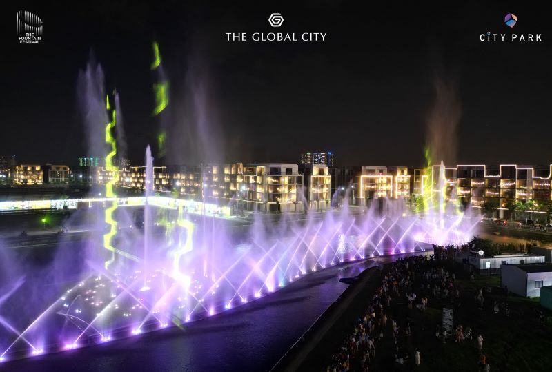 The Global City nhạc nước có gì? Sự kết hợp hoàn hảo giữa nước và ánh sáng.