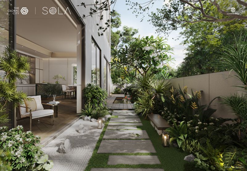 Thiết kế biệt thự SOLA - Kiệt tác ven sông The Global City thiet-ke-sola-biet-thu-song-lap-khu-vuon-ben-hien-nha