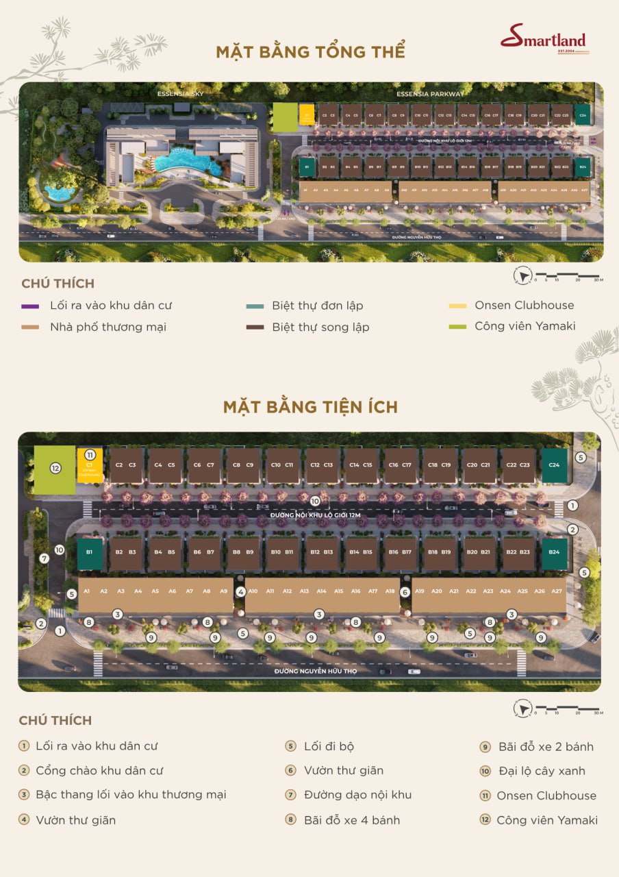 BIỆT THỰ ESSENSIA PARKWAY CHUẨN SỐNG LUX-WELL TẠI NAM SÀI GÒN mat-bang-tong-the-essensia-parkway