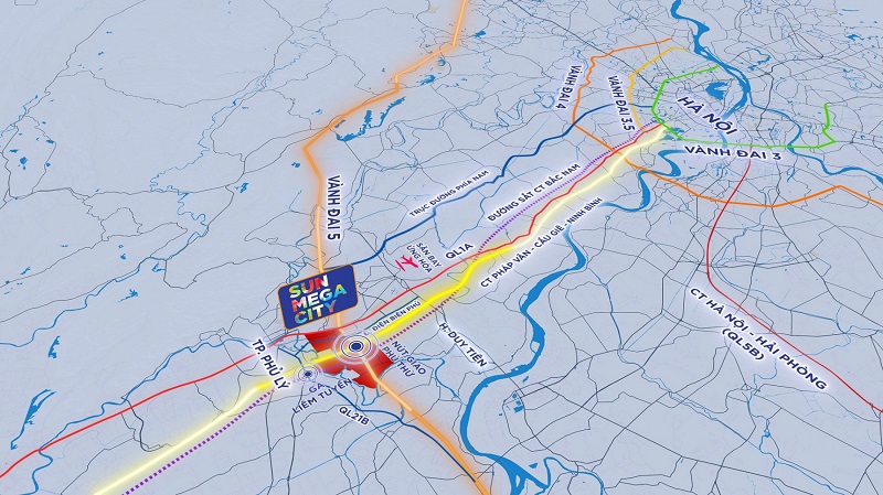 Vị trí khu đô thị Sun Mega City