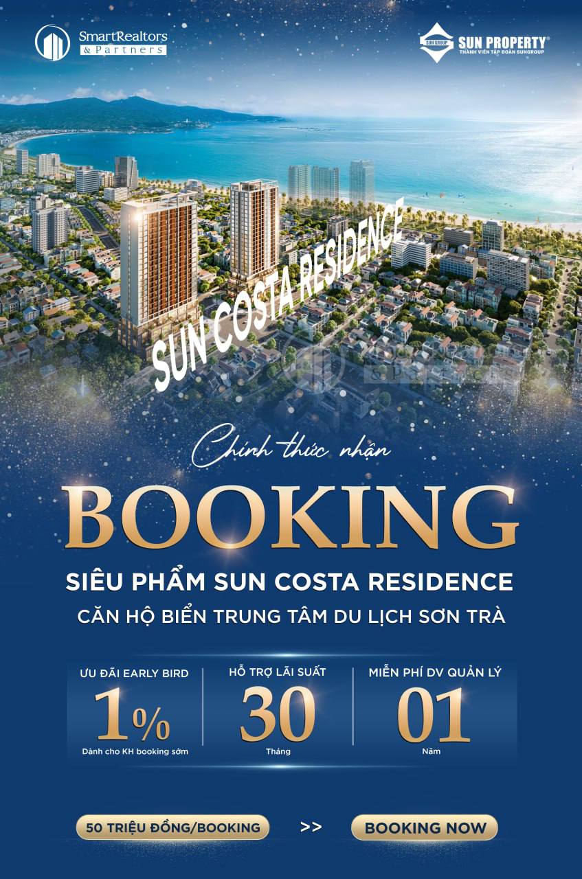 GIÁ BÁN SUN COSTA RESIDENCE BAO NHIÊU? ĐẮT HAY RẺ? CÓ NÊN MUA KHÔNG? Giá bán Sun Costa Residence và chính sách bán hàng của dự án đang gây sốt tại thị trường bất động sản Đà Nẵng