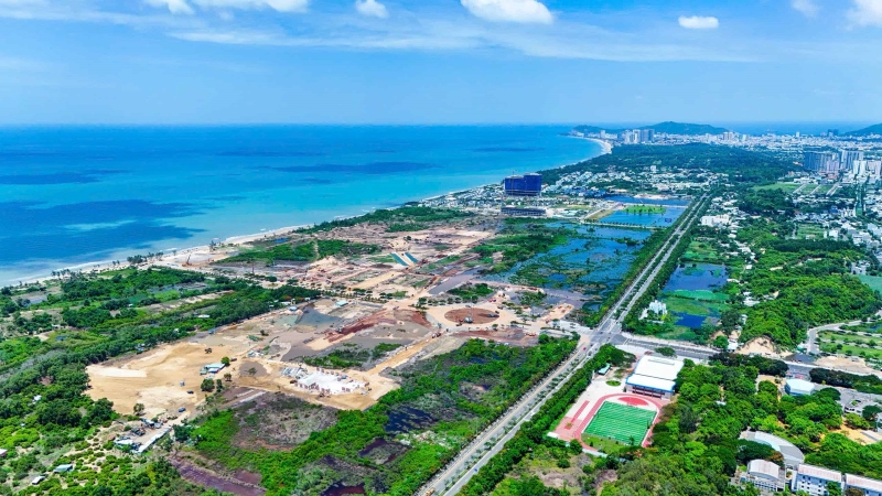 Tiến độ Blanca City tháng 6 - các khu vực trọng điểm đang được san lấp mặt bằng