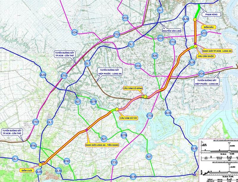 Quốc lộ 50B: Tuyến đường kết nối TP.HCM - Tây Ninh - Đồng Tháp Quoc-Lo-50B