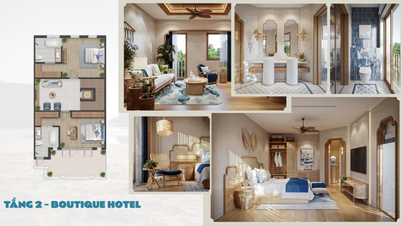 Thiết kế điển hình tầng 2 Casa Townhouse Blanca City