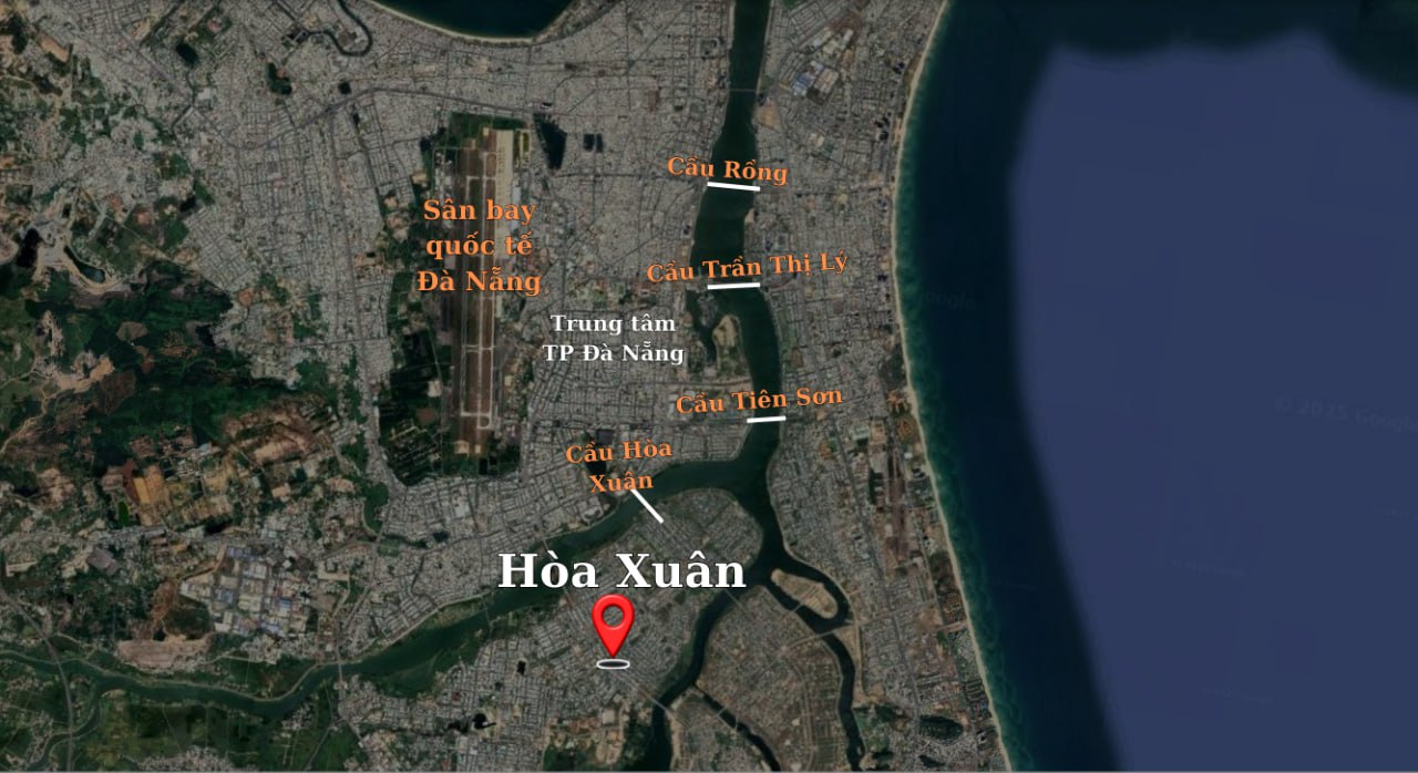 Vị trí Sun Neo City Hòa Xuân