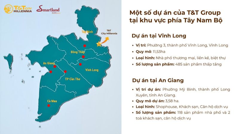 Chủ đầu tư TT City Millennia là ai? Tiềm năng và uy tín ra sao? cac-du-an-tieu-bieu-t&t-group-tay-nam-bo