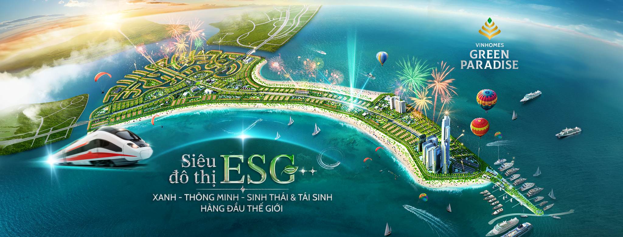 VINHOMES GREEN PARADISE CẦN GIỜ – BIỂU TƯỢNG ĐÔ THỊ LẤN BIỂN ĐẦU TIÊN CỦA VIỆT NAM