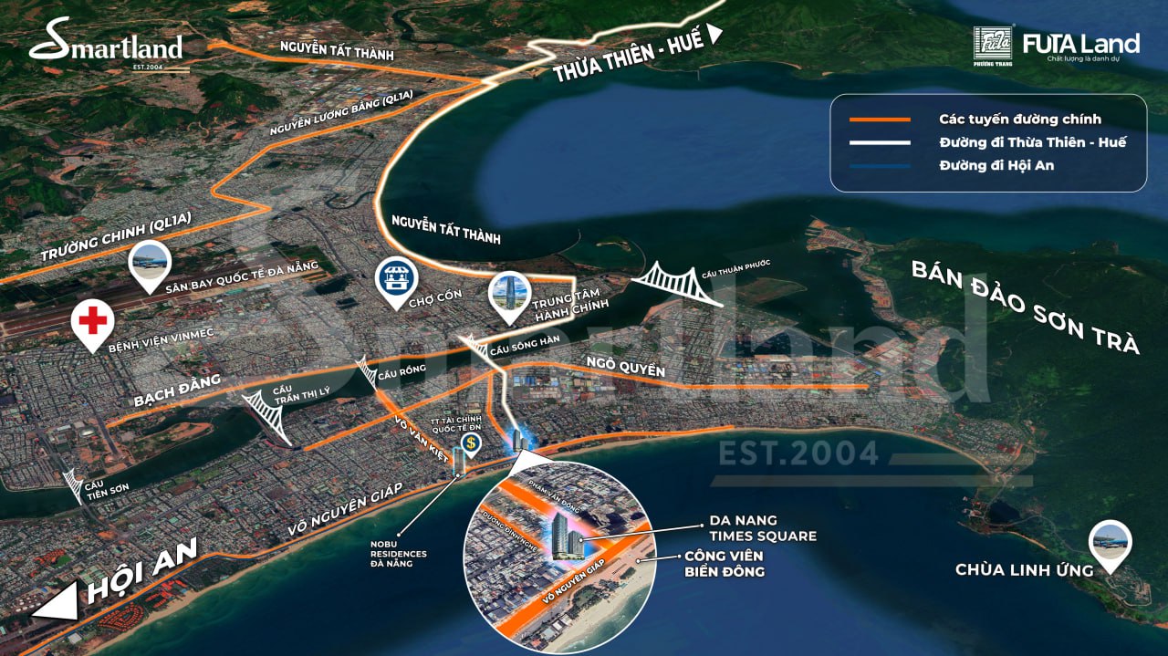 VỊ TRÍ ĐÀ NẴNG TIMES SQUARE Ở ĐÂU? PHÂN TÍCH TỌA ĐỘ KIM CƯƠNG VÀ TIỀM NĂNG ĐẦU TƯ