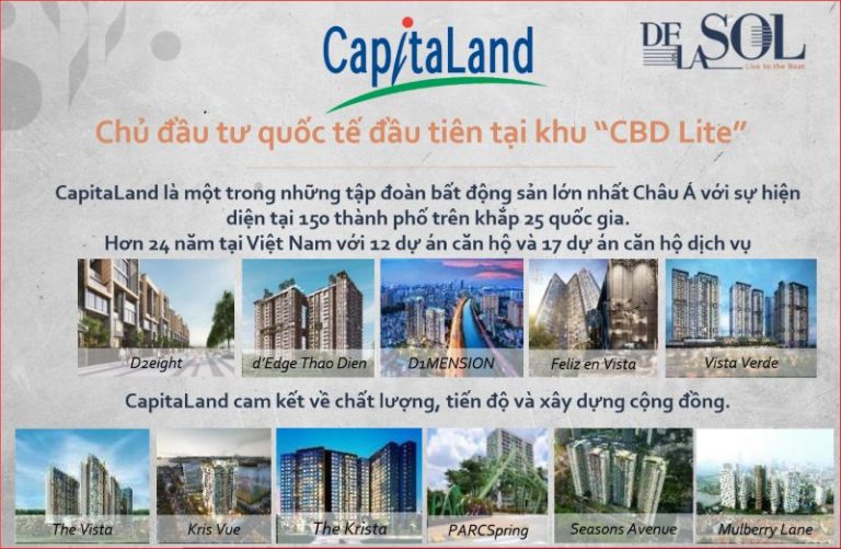 CÁC DỰ ÁN CỦA CAPITALAND TẠI MIỀN NAM [CẬP NHẬT MỚI NHẤT 2026]