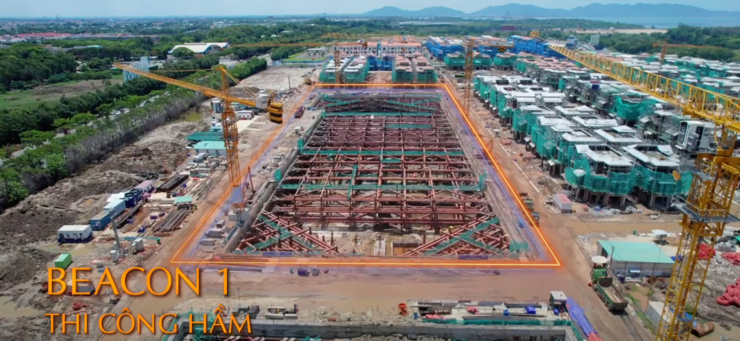 Beacon hay Beachtro: chọn tòa nào ở Blanca City? Tiến độ thi công hầm tòa Beacon 1 tại Blanca City