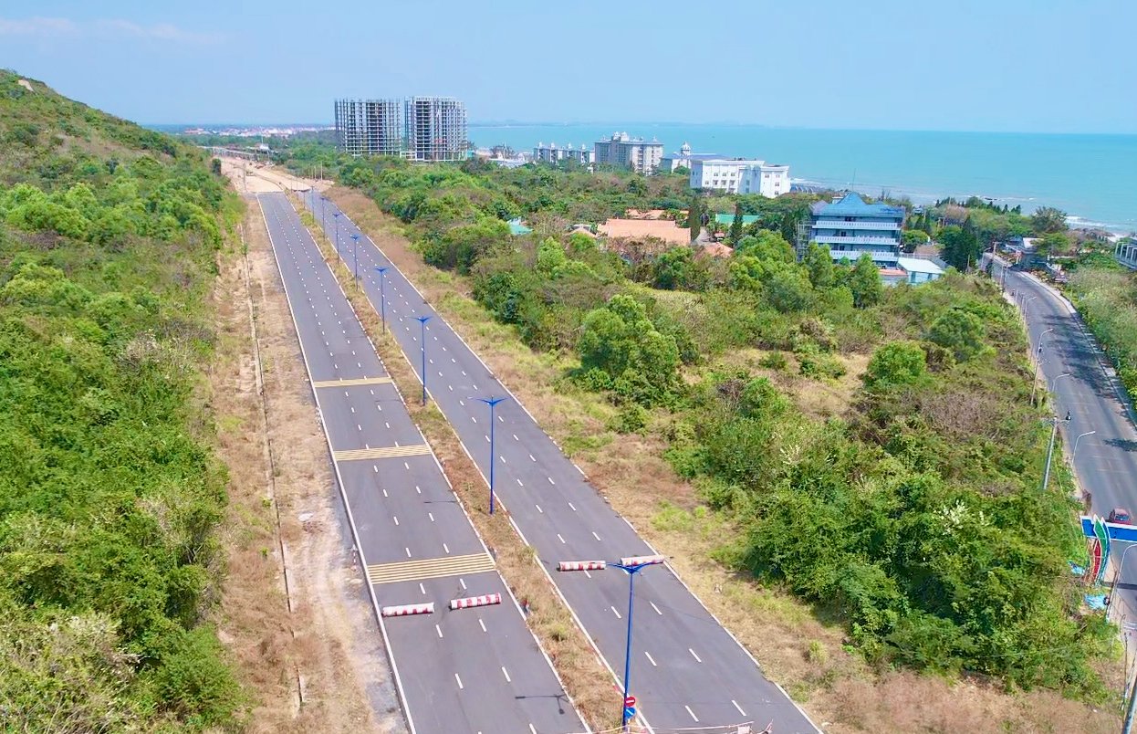 Cầu Cửa Lấp 2 Vũng Tàu đã thông xe: Đường ven biển ĐT994 đang làm tới đâu? đường ven biển đt994 mở rộng 6 làn xe đoạn qua khu vực long hải