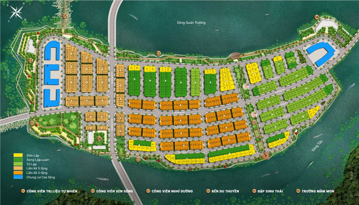 Charmora City: chọn nhà phố, biệt thự The Elite hay căn hộ The Fest? Mặt bằng đại đô thị Charmora City Nha Trang